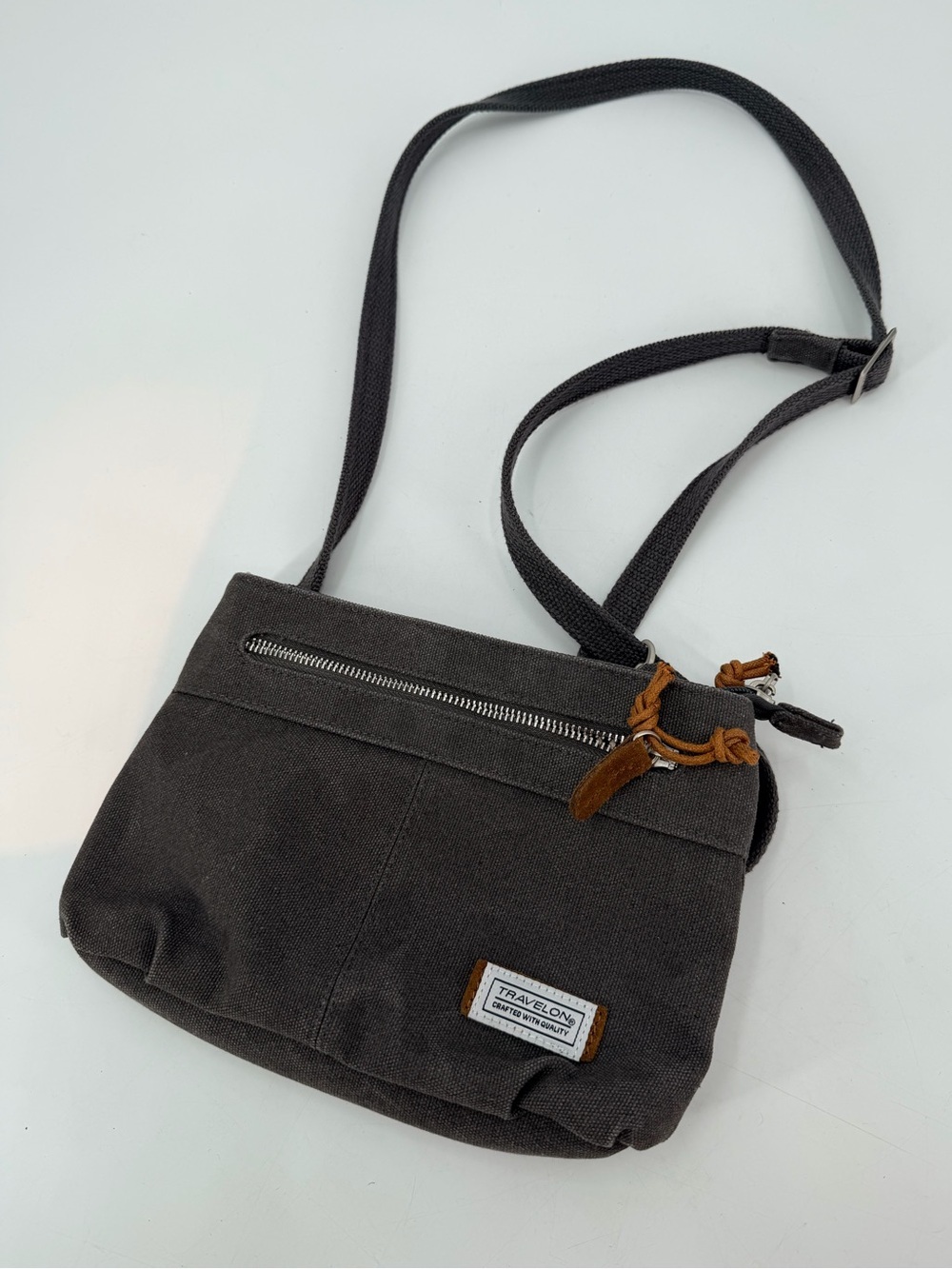 Travelon Anti-Theft Heritage Small Crossbody Bag Natural Vacation Travel